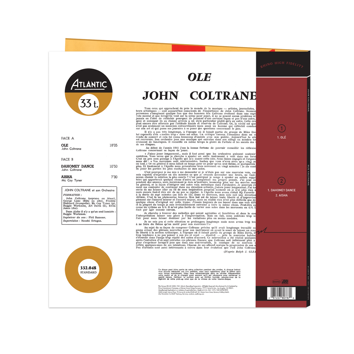 Ole Coltrane (Mono) (Rhino High Fidelity) (Unnumbered)
