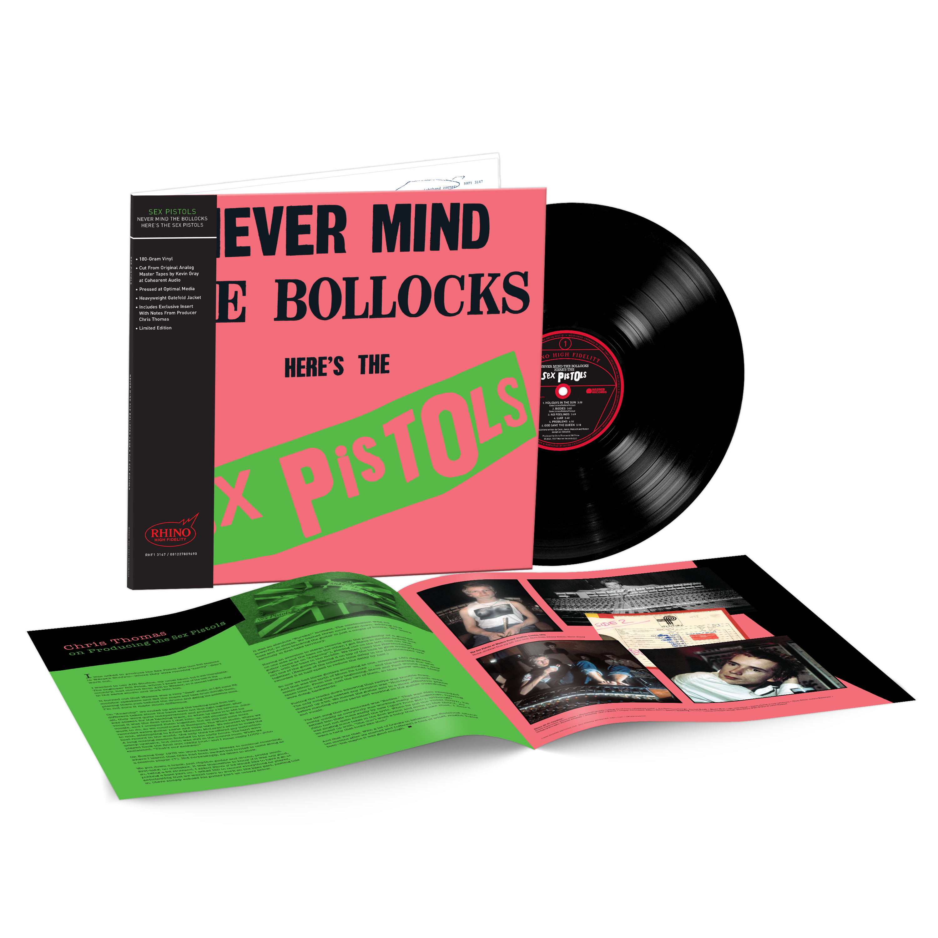Sex Pistols　Never Mind The Bollocks　7枚組 Never Mind The Bollocks, Here's The Sex Pistols (Rhino High Fidelity)(