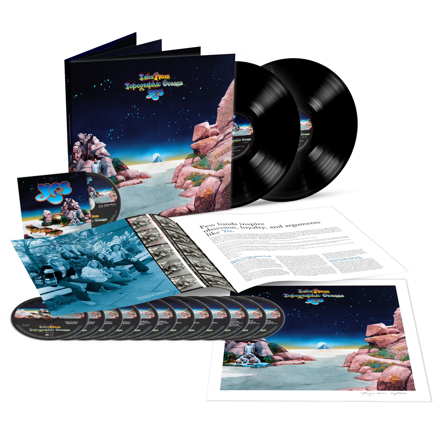 Tales from Topographic Oceans (Super Deluxe Edition) (12CD/2LP/BR) + Signed Litho (Bundle)