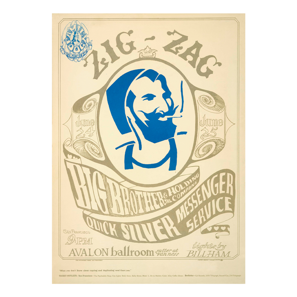 Zig Zag Man Lithograph