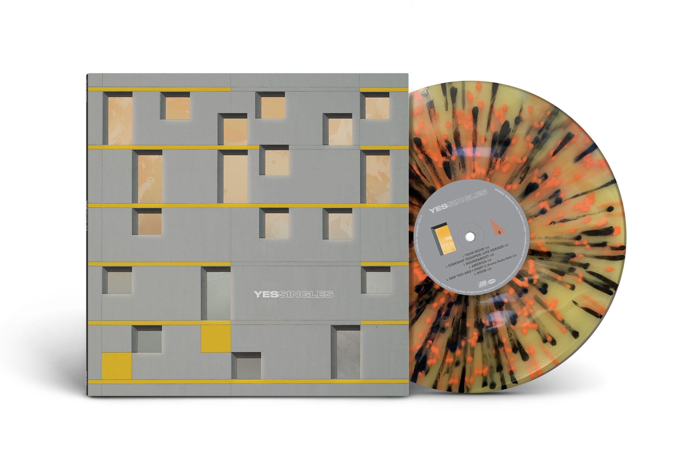YESです。 Yessingles (Black, Orange, Yellow Splatter Vinyl) – Rhino