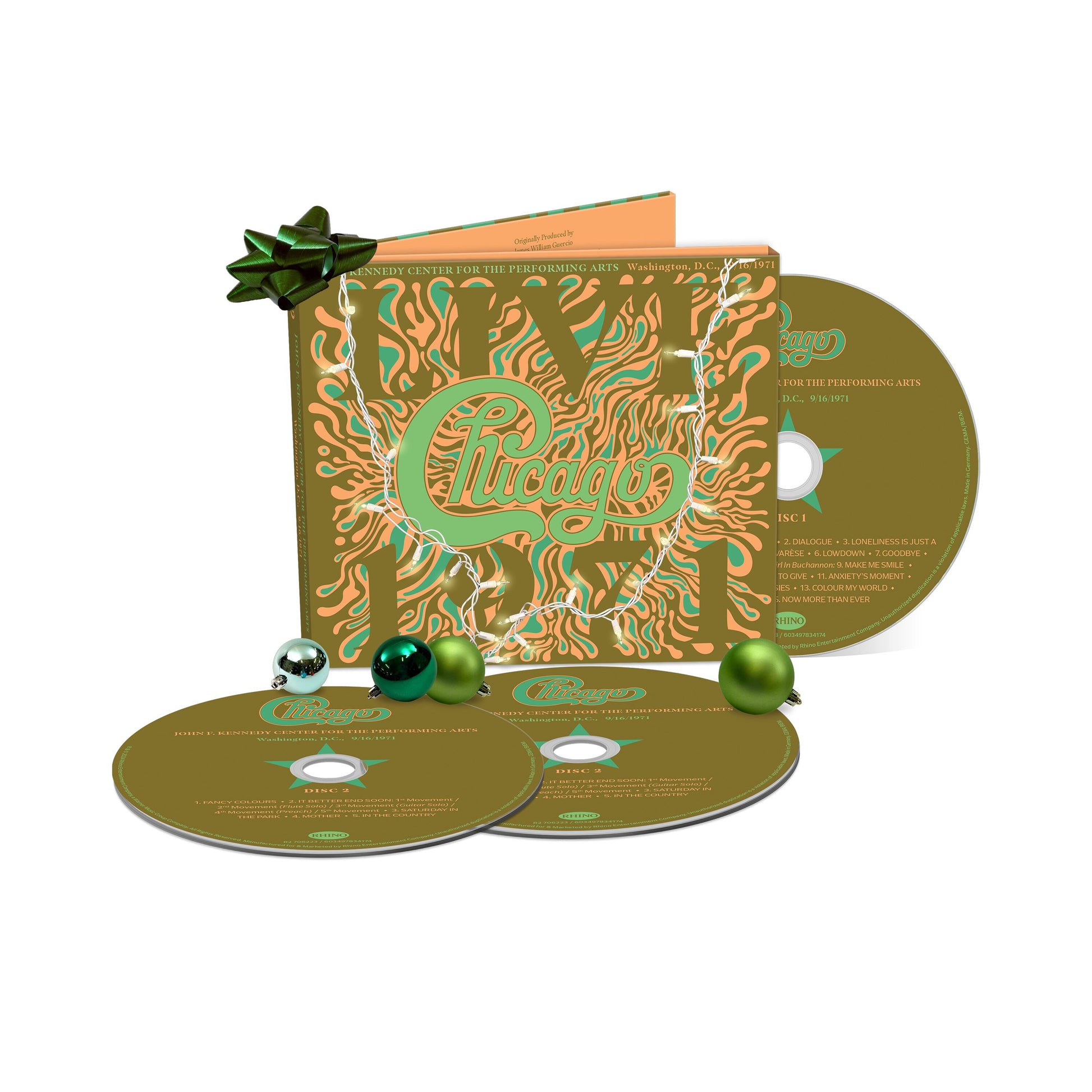 Chicago At The John F. Kennedy Center For The Performing Arts, Washington, D.C. (9/16/1971) (3CD)