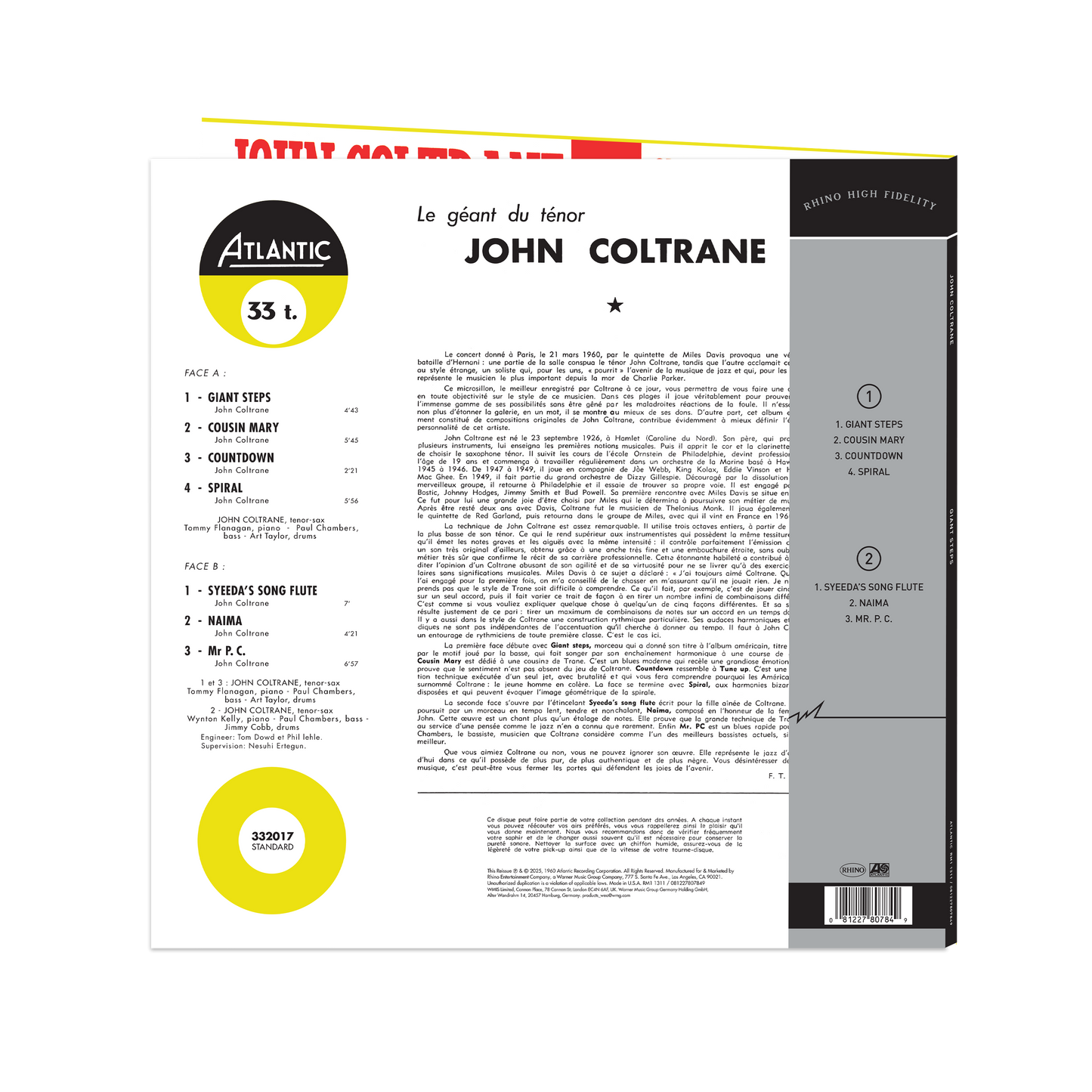 Giant Steps (Mono) (Rhino High Fidelity) (Unnumbered)