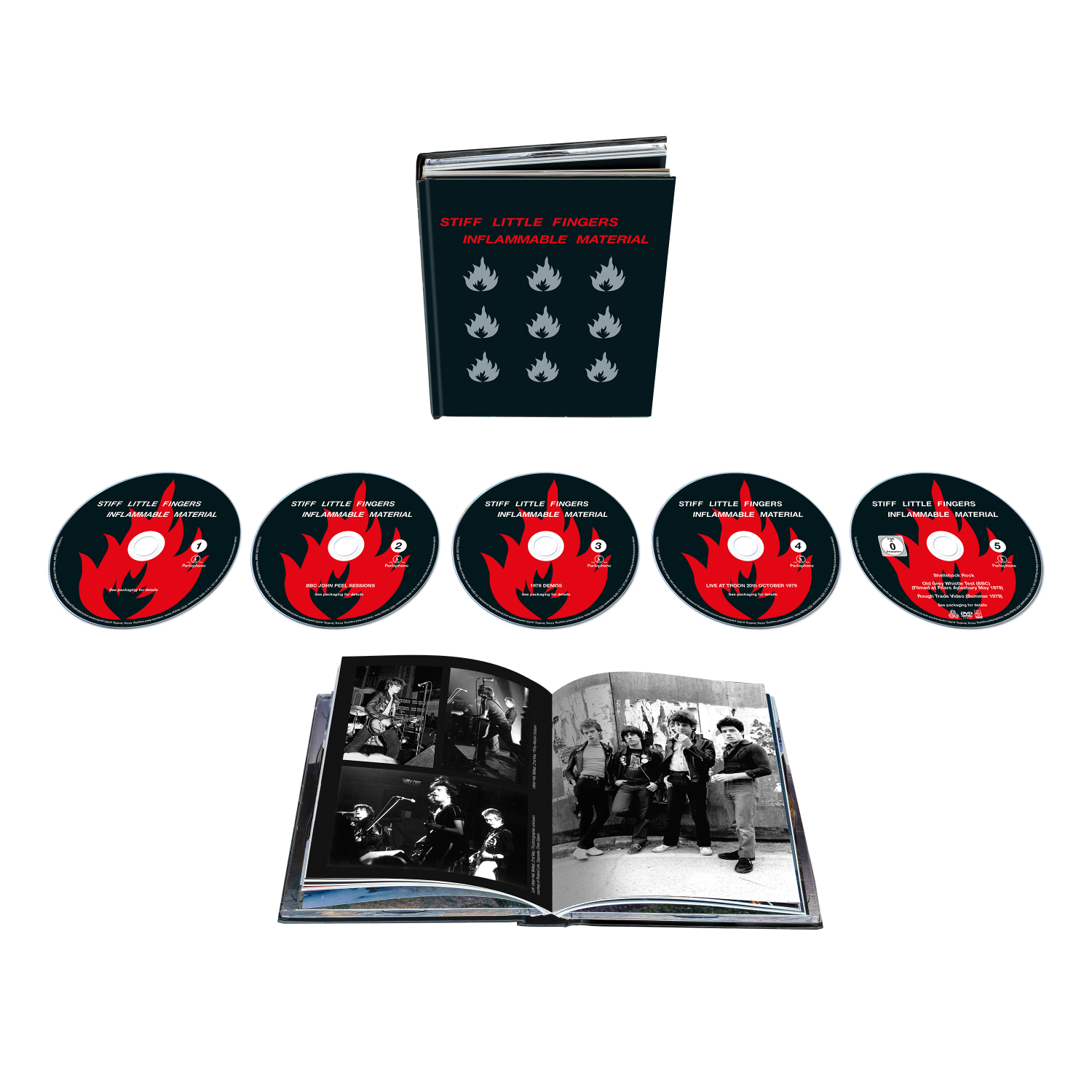 Signed Inflammable Material (4CD/1DVD) – Rhino