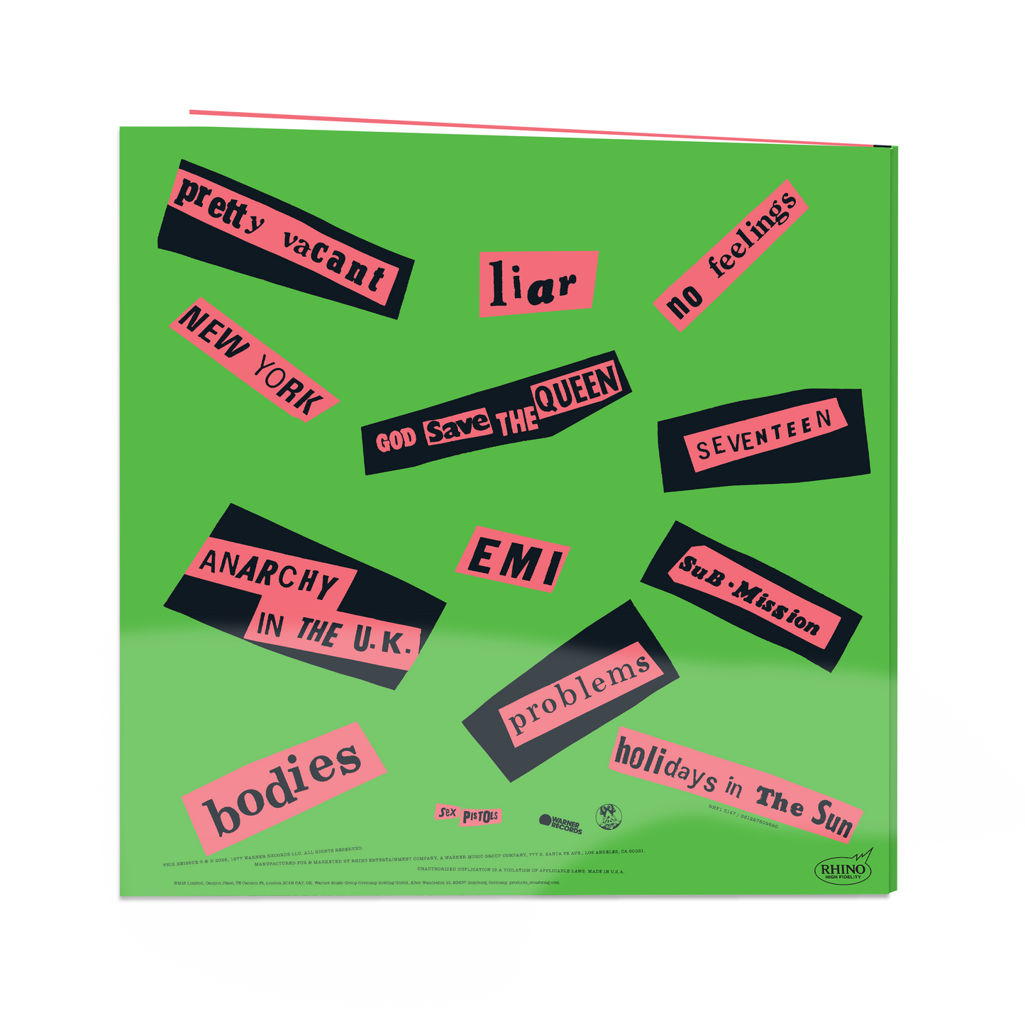 Never Mind The Bollocks, Here's The Sex Pistols (Rhino High Fidelity)(Unnumbered)