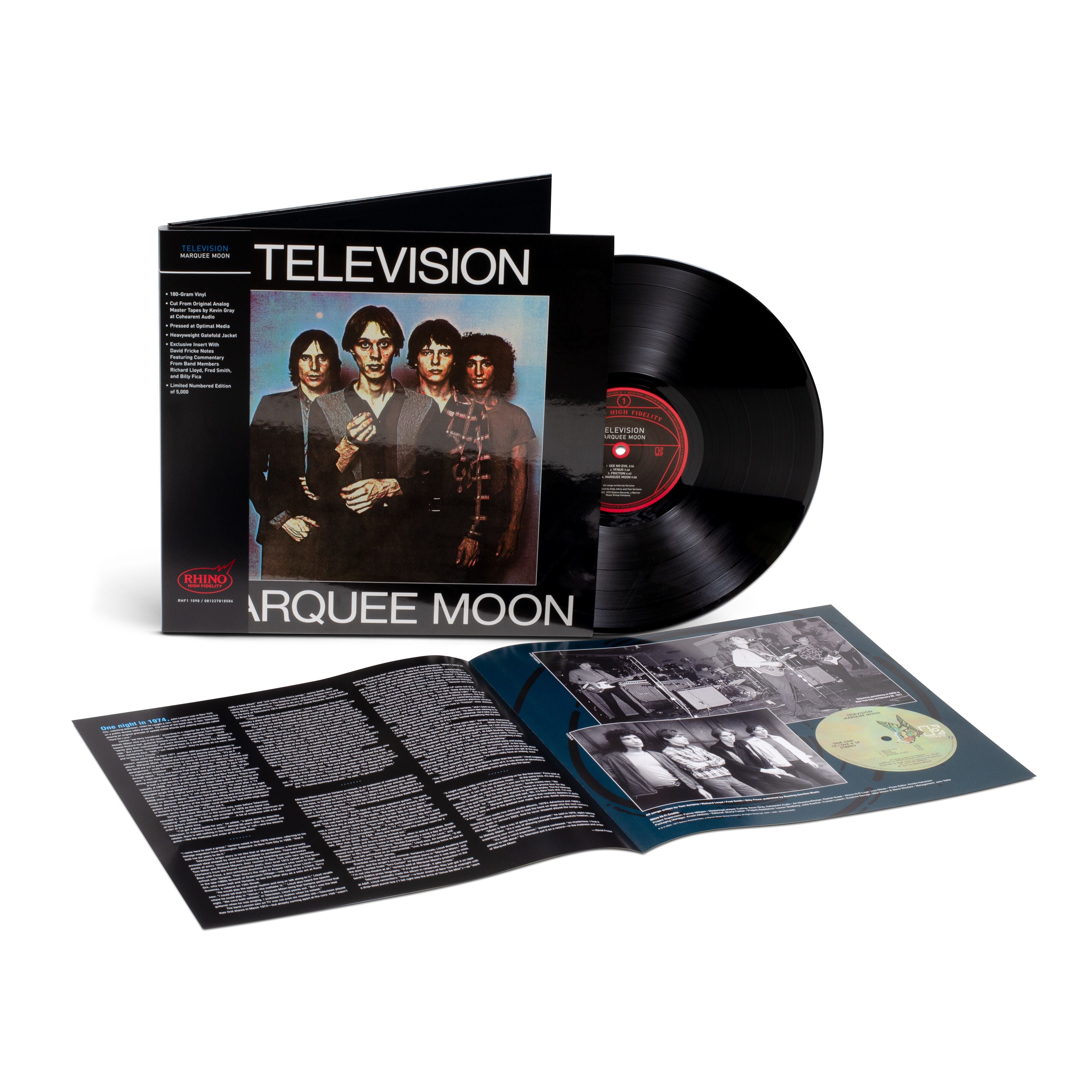 非売品●見本盤●アナログＬＰ】TELEVISION / MARQUEE MOON Marquee Moon (Rhino High Fidelity)