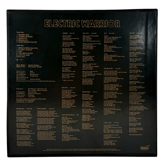 Electric Warrior (Rhino High Fidelity R2R)