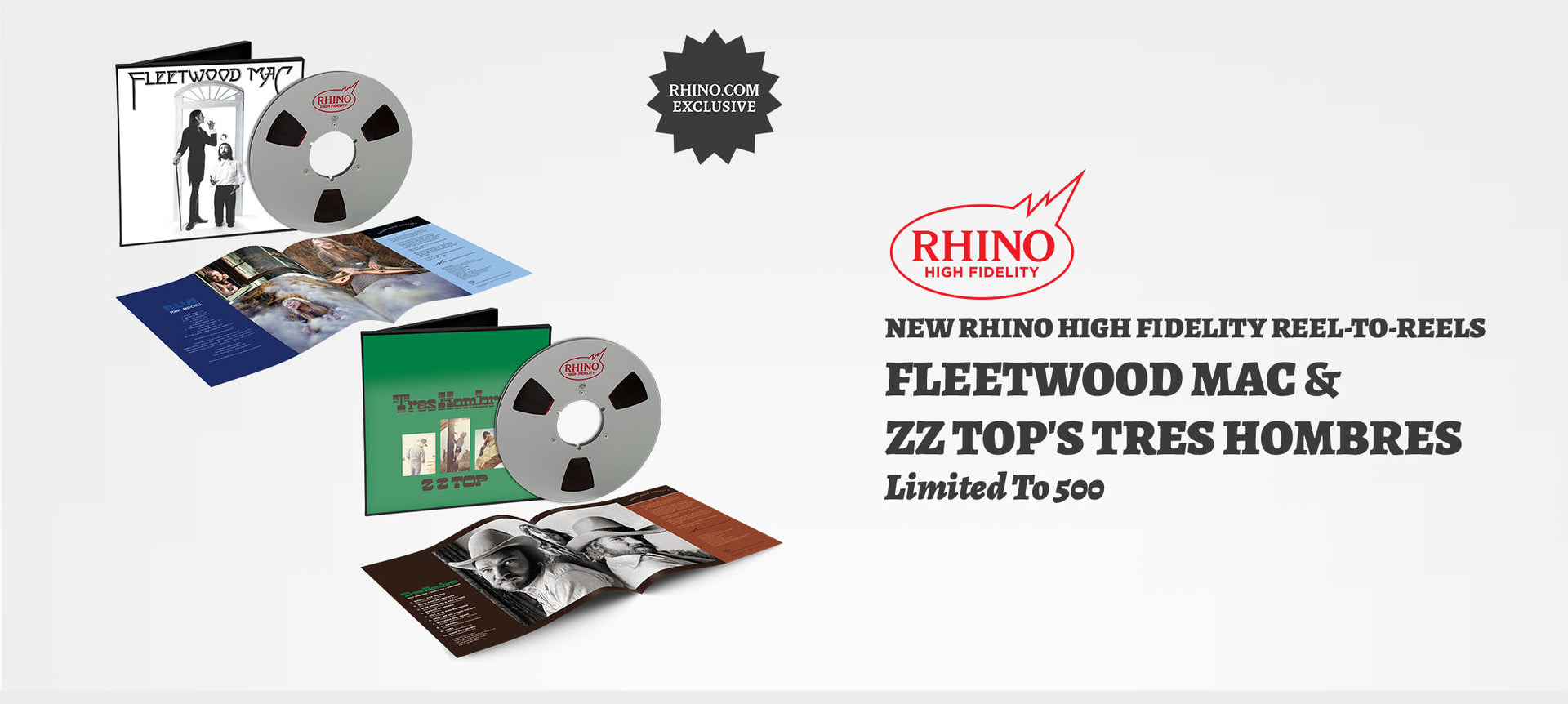 Rhino High Fidelity Presents: ZZ Top & Fleetwood Mac Available on Reel-to-Reel