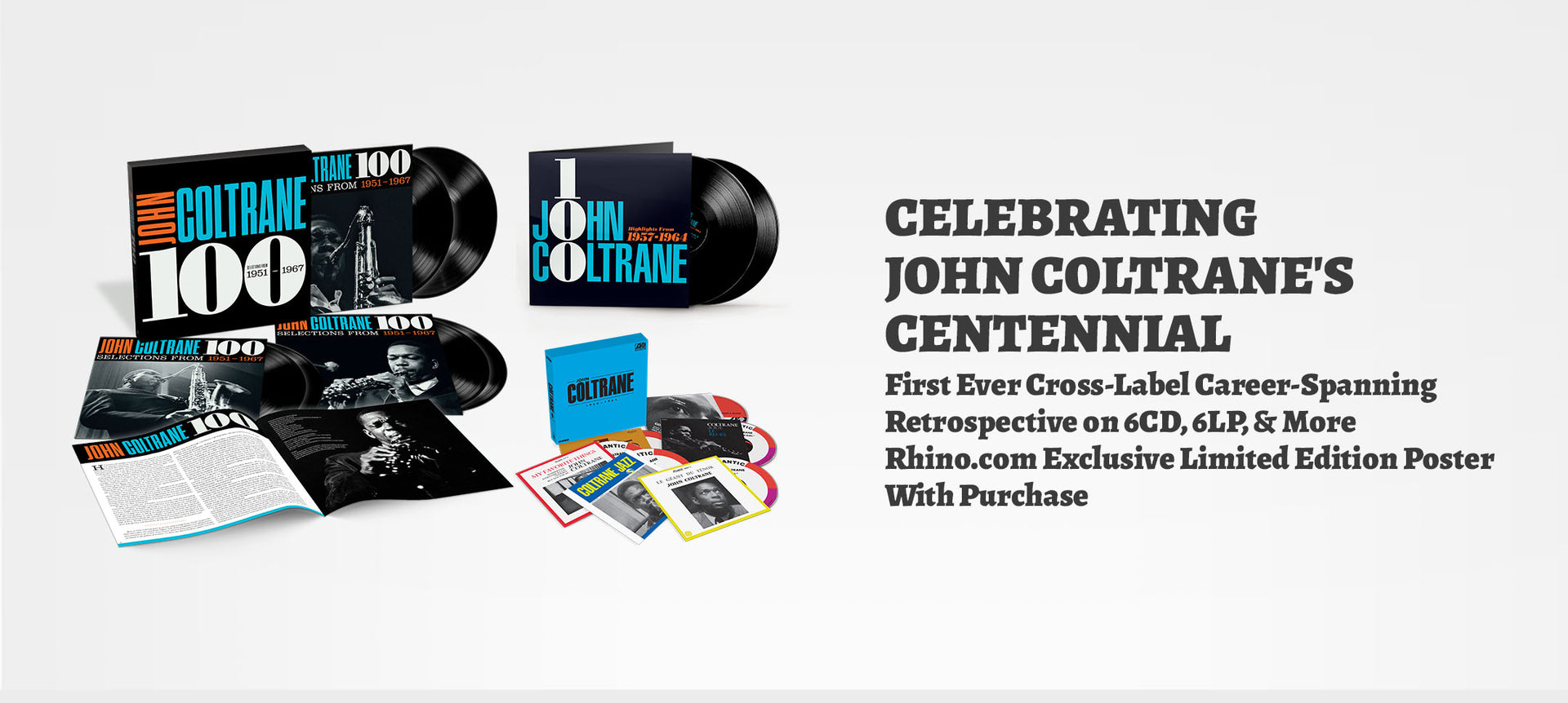 Celebrating John Coltrane's Centennial: 6CD, 6LP, and More