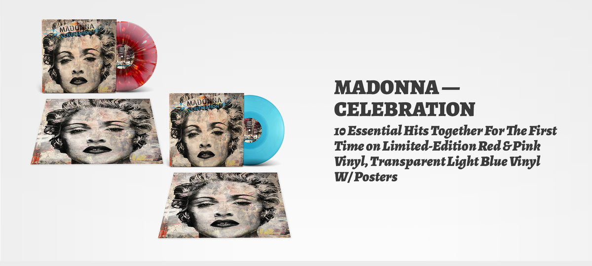 Madonna - Celebration on Blue Or Red Vinyl