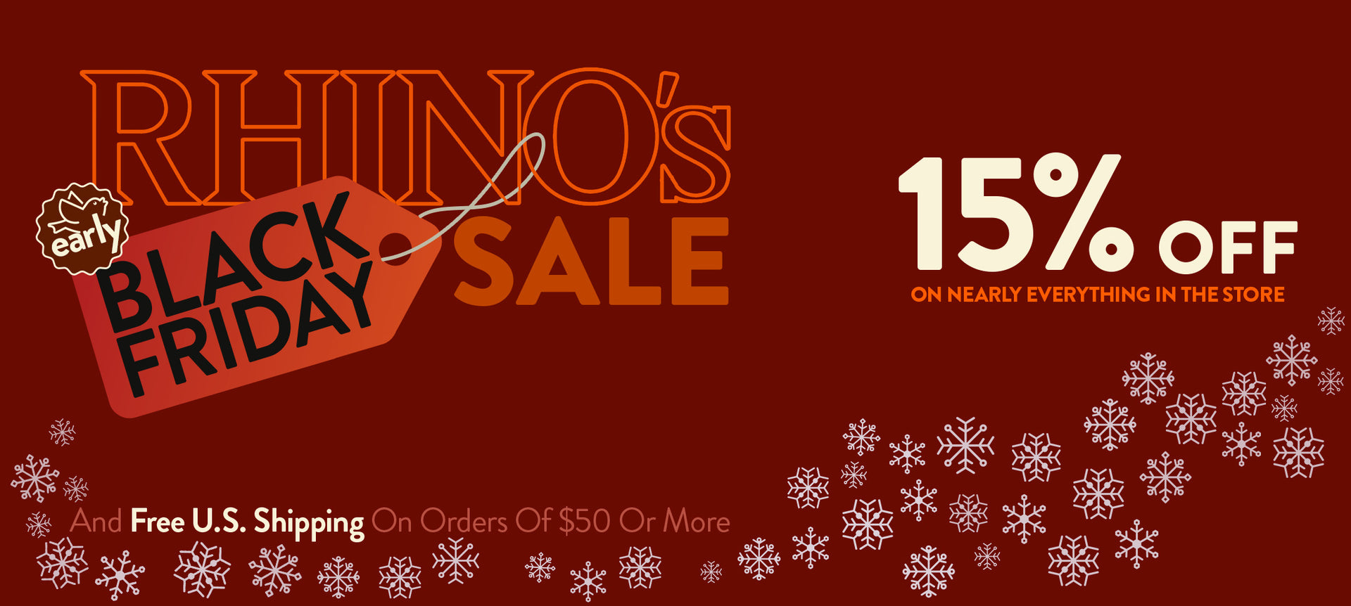 Rhino Black Friday 15% Off