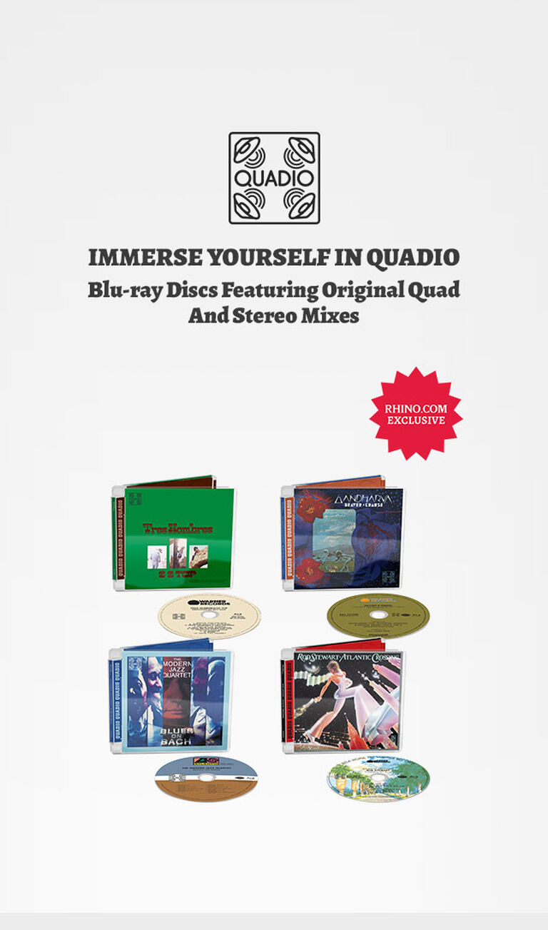 Quadio ZZ Top, Rod Stewart, Modern Jazz Quarter, and Beaver & Krause