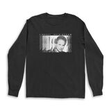 Photo Repeat Long Sleeve Black T-Shirt