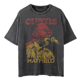 Curtis Mayfield Profile Vintage T-Shirt | Rhino Official Store