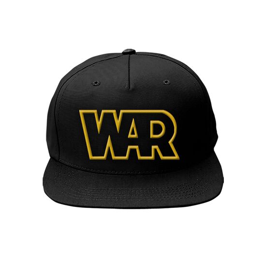 War Gold Outline Snapback Hat