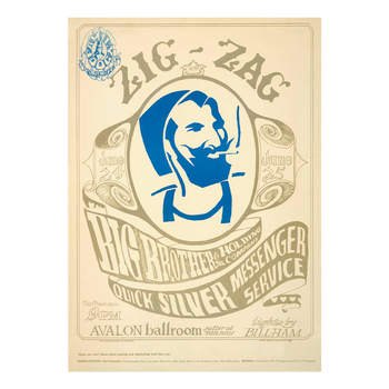 Zig Zag Man Lithograph